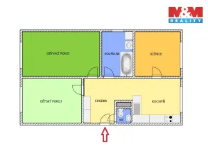 Prodej bytu 3+1, Třemošnice, 1. máje, 81 m2