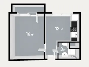 Prodej bytu 1+1, Olomouc - Nová Ulice, Hraniční, 34 m2