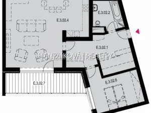 Pronájem bytu 2+kk, České Budějovice - České Budějovice 2, Volejbalistů, 75 m2