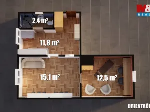 Prodej bytu 2+1, Velké Březno, Děčínská, 43 m2