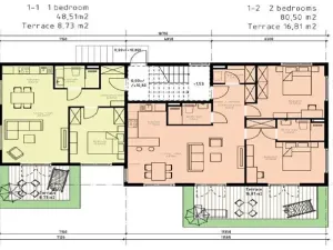 Prodej bytu 2+kk, Tivat, Černá Hora, 46 m2