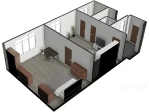 Prodej bytu 2+kk, Písek - Budějovické Předměstí, Kollárova, 59 m2