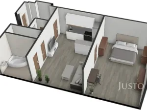 Prodej bytu 2+kk, Písek - Budějovické Předměstí, Kollárova, 59 m2