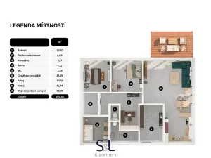 Prodej bytu 3+kk, Březina, 106 m2