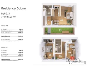 Prodej bytu 3+kk, Dubné, 90 m2