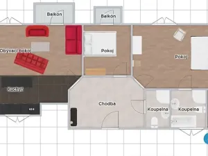 Pronájem bytu 3+kk, Praha - Podolí, Podolská, 125 m2