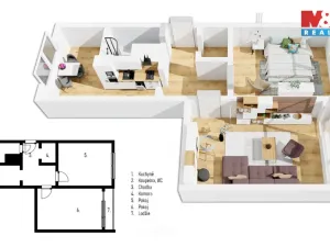 Prodej bytu 2+1, Liberec - Liberec I-Staré Město, Ruprechtická, 59 m2
