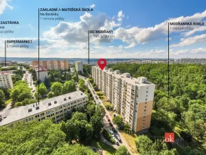 Pronájem bytu 3+1, Praha - Modřany, Urbánkova, 79 m2