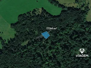 Prodej lesa, Česká Kamenice, 1794 m2