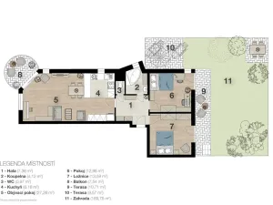 Prodej bytu 3+kk, Praha, Remízková, 74 m2