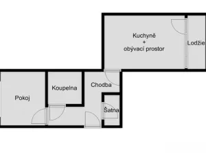 Prodej bytu 2+kk, Ústí nad Labem - Severní Terasa, Kmochova, 44 m2