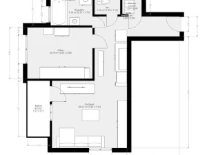 Pronájem bytu 2+kk, Modřice, Popovická, 47 m2