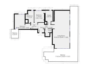 Pronájem bytu 3+kk, Praha - Hrdlořezy, Nad Smetankou, 126 m2