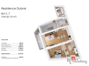 Prodej bytu 3+kk, Dubné, 82 m2