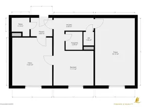 Prodej bytu 2+1, Úněšov, 58 m2