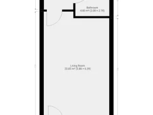 Pronájem bytu 1+kk, Praha, Poděbradská, 35 m2