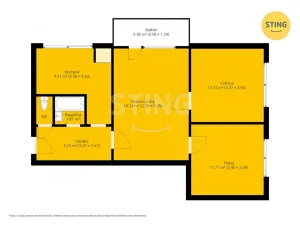 Prodej bytu 3+1, Valašské Meziříčí, Masarykova, 60 m2