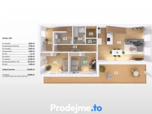 Prodej rodinného domu, Hevlín, 182 m2