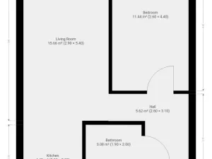 Pronájem bytu 2+kk, Praha - Černý Most, Breitcetlova, 45 m2