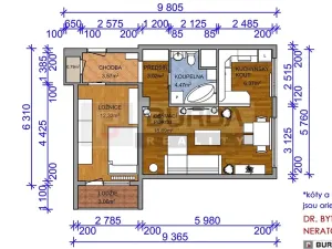 Prodej bytu 2+1, Neratovice, 53 m2