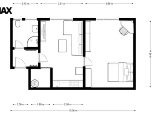 Pronájem bytu 1+1, Hradec Králové, Bidlova, 57 m2