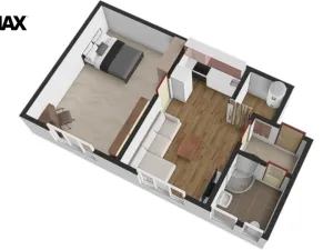 Pronájem bytu 1+1, Hradec Králové, Bidlova, 57 m2