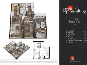Prodej bytu 3+kk, Praha - Horní Počernice, Chodovická, 68 m2