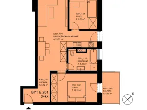 Pronájem bytu 3+kk, Fryšták, Komenského, 58 m2
