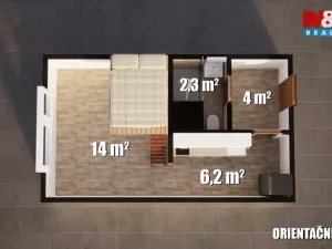 Prodej bytu 1+kk, Nový Bor, Wolkerova, 27 m2