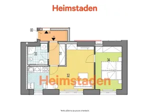 Pronájem bytu 2+kk, Havířov - Šumbark, U Nádraží, 36 m2