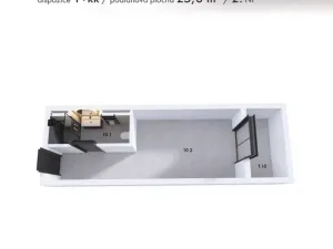 Prodej bytu 1+kk, Brno, Košuličova, 25 m2