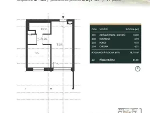 Prodej bytu 2+kk, Brno - Horní Heršpice, Pražákova, 37 m2