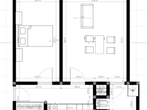 Pronájem bytu 2+kk, Praha - Vinohrady, V Horní Stromce, 45 m2