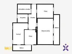 Pronájem bytu 3+1, Zlín, Jiráskova, 78 m2