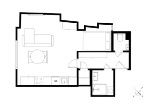 Prodej bytu 1+kk, Praha - Karlín, Pobřežní, 35 m2
