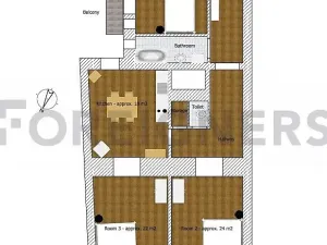 Pronájem bytu 3+1, Brno, Starobrněnská, 120 m2