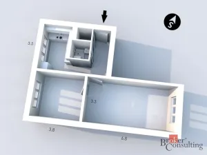 Prodej bytu 2+1, Ostrava - Moravská Ostrava, Na Jízdárně, 51 m2