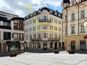 Pronájem bytu 2+kk, Jablonec nad Nisou, Komenského, 50 m2