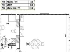 Prodej bytu 1+kk, Nučice, 52 m2