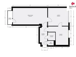 Prodej bytu 2+1, Ústí nad Labem, Návětrná, 53 m2
