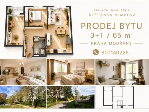 Prodej bytu 3+1, Praha - Modřany, Jordana Jovkova, 65 m2
