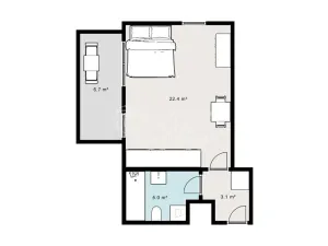 Pronájem bytu 1+kk, Praha - Stodůlky, Svitákova, 30 m2