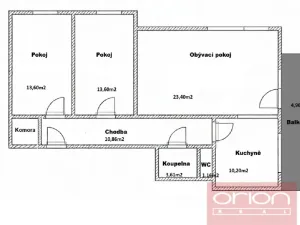 Prodej bytu 3+kk, Praha - Smíchov, Na Cihlářce, 84 m2