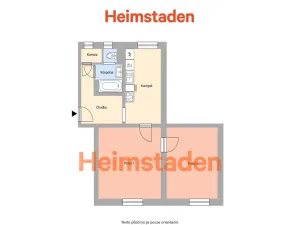 Pronájem bytu 2+1, Havířov - Město, Hybešova, 52 m2