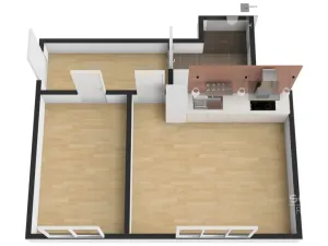 Pronájem bytu 2+kk, Praha - Žižkov, Jeseniova, 48 m2