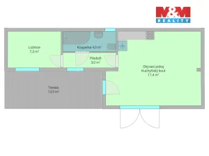 Prodej zahrady, Kuřim, 500 m2
