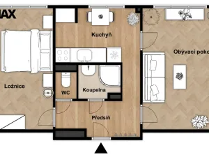 Pronájem bytu 2+1, Žďár nad Sázavou - Žďár nad Sázavou 3, Brodská, 53 m2