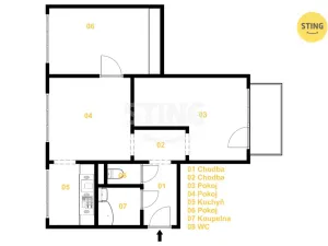 Prodej bytu 3+1, Jihlava, Žižkova, 73 m2