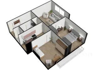 Prodej bytu 3+1, Písek - Budějovické Předměstí, Baarova, 80 m2