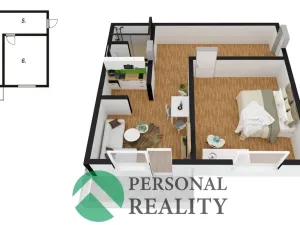 Pronájem bytu 2+kk, Pardubice, Erno Košťála, 50 m2